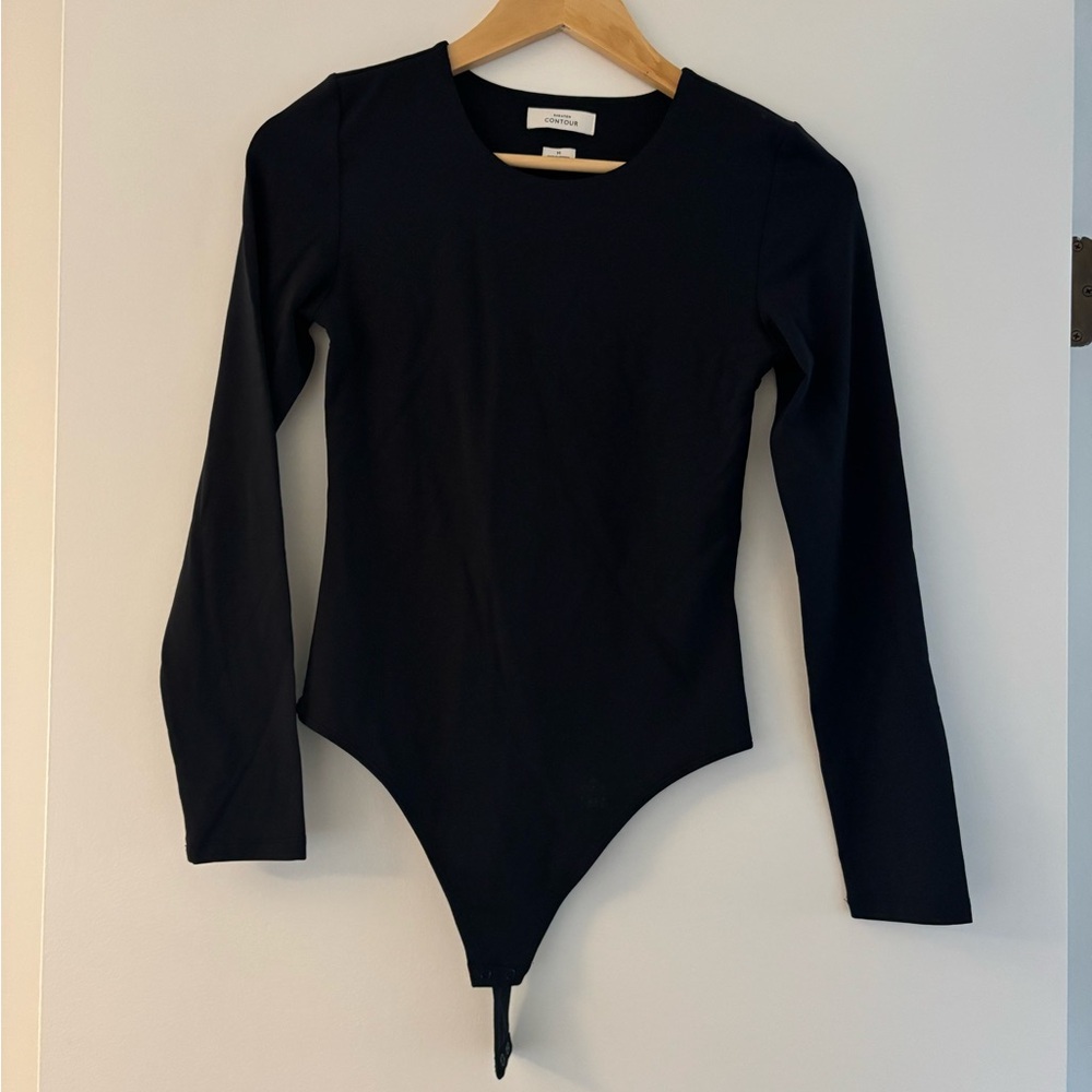 Aritzia Black Long Sleeve Bodysuit